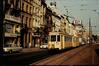 Photo Tram SNCV ligne G au Boulevard Baudouin, à hauteur de la Porte d'Anvers (Bruxelles), photogr. anon., 1970.<br>