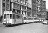 Photo Tram ligne A à la Place de l'Yser (Bruxelles), photogr. J. Bazin, 1951.<br>