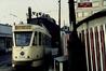 Photo Tram ligne 103 au terminus provisoire Place Sainctelette (Molenbeek-Saint-Jean), photogr. anon., 1968.<br>