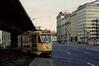 Photo Tram ligne 32 en-dessous du viaduc à la Place Sainctelette (Molenbeek-Saint-Jean), photogr. anon., 1973.