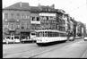 Photo Tram ligne 62 Chaussée de Ninove / Place de la Duchesse de Brabant (Molenbeek-Saint-Jean), photogr. anon., 1969.<br>
