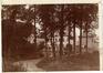 Photo Château-ferme du Karreveld, l'étang et le chemin vers le pigeonnier (Molenbeek-Saint-Jean), photogr. anon., s.d.<br>