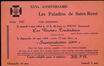 Toegangskaartje 25e verjaardag “Les Paladins de Saint-Remi”, 63e Federatie van Katholieke Scouts (Sint-Jans-Molenbeek), 1964.<br>
