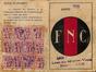 Carte de membre Fédération nationale des combattants François Orinx, Rue Van Malder, 1-3 (Molenbeek-Saint-Jean), 1929.<br>