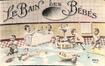 Fantasieprentkaart “Le bain des bébés”, uitg. REX - P-C (Parijs), 1957.<br>