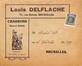 Courrier et enveloppe commerciaux Louis Delflache, charbons-cokes gros et détail, Rue Stévin, 71 - Avenue du Port, 104 (Bruxelles), 1928.<br>