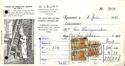 Factuur-ontvangstbewijs G. Leury slotenmaker en beëdigd schoorsteenveger, Bondgenotenstraat 100 (Vorst), 1951.<br>