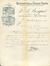 Lettre à en-tête Manufacture de papiers peints F.A. Bosquet, Rue de l'Intendant, 13 (Molenbeek-Saint-Jean), 1916.