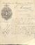 Lettre à en-tête Manfacture de maroquins & de moutons pour ameublement, reliure etc. E. Marinot, Rue Van Meyel, 18 (Molenbeek-Saint-Jean), 1888.<br>