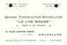Carte de visite Grande torréfaction bruxelloise 'Le Lys rouge', Place Wauters-Koeckx, 15 (Molenbeek-Saint-Jean), s.d.<br>