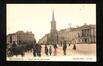 Carte-vue colorisée Place de la Duchesse de Brabant (Molenbeek-Saint-Jean) et l'église Sainte-Barbe, éd. Lagaert (Bruxelles), s.d.<br>