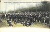 Carte-vue colorisée Garde civique, régiment de Molenbeek-Saint-Jean, manoeuvre du 14 mai 1905, éd. J. De Leener (Koekelberg), 1905.<br>