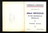 Dépliant publictaire Fabrique de bronzes Albert Bridoux, Rue Vandermaelen, 35 (Molenbeek-Saint-Jean), maison fondée en 1910, s.d.<br>