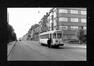 Photo Tram Midi/Zuid - Expo [1958] à la Chaussée de Ninove (Molenbeek-Saint-Jean), photogr. Bazin, 1958.<br>