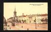 Carte-vue colorisée Place de la Duchesse de Brabant (Molenbeek-Saint-Jean) avec église Sainte-Barbe et Hospice pour vieillards, s.éd., s.d.<br>