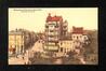 Carte-vue colorisée Porte de Flandre et Chaussée de Gand (Molenbeek-Saint-Jean), cafés 'Aux deux coins' et 'Au bocal de Flandre', s.éd., s.d.<br>