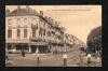 Carte-vue Coin Boulevard Léopold II / Rue Piers (Molenbeek-Saint-Jean) et café Léopoldville, Boulevard Léopold II, 76, tenu par H. Gobert, éd. à identifier, 1912.<br>