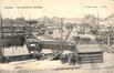 Carte-vue Canal de Charleroi, Bassin de l'Entrepôt, Porte du Rivage (Bruxelles) et Boulevard Léopold II (Molenbeek-Saint-Jean), éd. L. Lagaert (Bruxelles), 1907.<br>