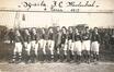 Carte photo Equipe de football Sparta F.C. Molenbeek à Paris, photogr. anon., 1925.<br>