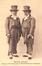 Carte-vue Société royale Harmonie philanthropique de Molenbeek-Saint-Jean, deux membres en uniforme, s.éd., s.d. <br>