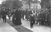 Carte photo Inauguration du Monument aux morts de Molenbeek-Saint-Jean, princesse Marie-José, bourgmestre Louis Mettewie, photogr. Favresse (Bruxelles), 1925.<br>