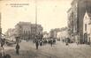 Carte-vue Place des Etangs noirs, Chaussée de Gand, Rue des Etangs noirs, pylone, colonne Morris (Molenbeek-Saint-Jean), éd. G. Hermans (Anvers), 1913.<br>