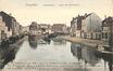 Carte-vue Canal de Charleroi, Quai de Mariemont, Rue des Gaillettes et Quai de l'Industrie (Molenbeek-Saint-Jean), éd. Wilhelm Hoffmann (Dresde), s.d. [vers 1903].<br>
