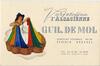 Carton publicitaire Guil. De Mol, produits de teinture L'Alsacienne, Chaussée de Gand, 354-356 (Berchem-Sainte-Agathe), s.d.<br>
