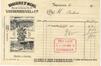 Factuur op briefpapier Brouwerij Saint Michel - Vandenheuvel & Cie, Zennestraat 19-20 (Brussel), 1919.<br>