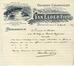 Lettre à en-tête Van Elder frères, denrés coloniales, Rue Van den Bogaerde [Vandenboogaerde], 116 (Molenbeek-Saint-Jean), 1905.<br>