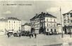 Carte-vue Place de la Duchesse de Brabant, partie haute avec magasin Delhaize et étals de marché (Molenbeek-Saint-Jean), éd. L. Lagaert (Bruxelles), 1910<br>