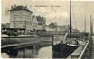 Reclameprentkaart Restaurant Au Phare, kanaal van Charleroi en Brasserie des Arcades (Koolmijnenkaai, Sint-Jans-Molenbeek), uitg. L. Lagaert (Brussel), 1910.<br>