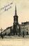 Carte-vue Place de la Duchesse de Brabant, partie haute avec église Sainte-Barbe et Ecole communale n° 5 (Molenbeek-Saint-Jean), éd. Wilhelm Hoffmann A.-G. (Dresde), 1906.