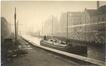 Fotokaart Kanaal van Charleroi in aanbouw te Sint-Jans-Molenbeek, fotogr. onbekend, s.d. [jaren 1930].<br>