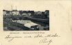 Carte-vue Vue du canal à la porte du Rivage entre Bruxelles et Molenbeek-Saint-Jean, éd. VED, 1899.<br>