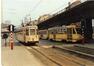 Prentkaart Tramlijnen G en 32 op de Leopold II-laan (Sint-Jans-Molenbeek), Les éditions du Cabri (Linkebeek), s.d. [na 1978].<br>