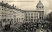 Carte-vue Maison Communale et marché sur la Place communale (Molenbeek-Saint-Jean), s.éd., s.d.