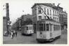 Carte-vue Tram ligne 86 (STIB) et vicinal ligne 'M' (SNCV), croisement Chaussée de Gand et Rue Piers (Molenbeek-Saint-Jean) en 1958, éd. Rail Memories, s.d.<br>