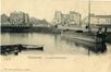 Carte-vue Canal de Charleroi, Place Sainctelette et Boulevard Léopold II, éd. Wilhelm Hoffmann (Dresde), s.d. [avant 1914].<br>