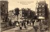Carte-vue Promeneurs au (futur) Square des Libérateurs (Molenbeek-Saint-Jean), éd. Henri Georges (Bruxelles), s.d. [avant 1925].<br>