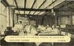 Carte-vue Les patrons pâtissiers réunis de Belgique, atelier de décoration, Rue de l'Indépendance (Molenbeek-Saint-Jean), éd. L. Reifenberg (Bruxelles), s.d. [vers 1910].