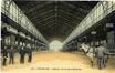 Prentkaart Interieur van het Zeehavenstation in Thurn & Taxis (Brussel), uitg. Grand Bazar Anspach (Brussel), 1910.<br>