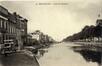 Carte-vue Canal de Charleroi, commerce d'eaux gazeuses et de bois à brûler Joseph D'Haese, Quai du Hainaut, 57 (Molenbeek-Saint-Jean), éd. Grand Bazar Anspach (Bruxelles), 1912.<br>