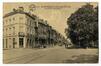 Carte-vue Boulevard Léopôld II et Rue Houzeau, 1, café-estaminet F. Vander Elst 'In de Manken Hannen - A la pie boiteuse' (Molenbeek-Saint-Jean), éd. P.J. Flion (Bruxelles), 1922.<br>