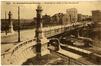 Carte-vue Pont entre Laeken et Molenbeek-Saint-Jean au-dessus des rails de la Gare Maritime, Boulevard du Jubilé, éd. P.I.B. (Molenbeek-Saint-Jean), 1930.<br>