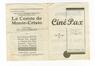 Feuillet-programme Cinéma Pax, Chaussée de Ninove, 141 (Molenbeek-Saint-Jean), s.d. [vers 1943].<br>