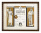 Diplôme Médaille d'or du concours professionnel de boulangerie et pâtisserie de Bruxelles décerné à Joseph Vuyghe (Molenbeek-Saint-Jean), 1936. <br>