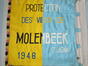Drapeaux de l'association Protection des vieux de Molenbeek-Saint-Jean, 1948.<br>