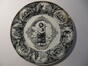 Assiette évoquant Saint Jean-Baptiste, la vie du Christ et les quatre Evangélistes, porcelaine peinte, s.d.<br>