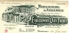Lettre à en-tête Manufacture de lingerie Etablissements Day Frères, Rue de l'Intendant, 262-264 (Molenbeek-Saint-Jean), 1928.<br>